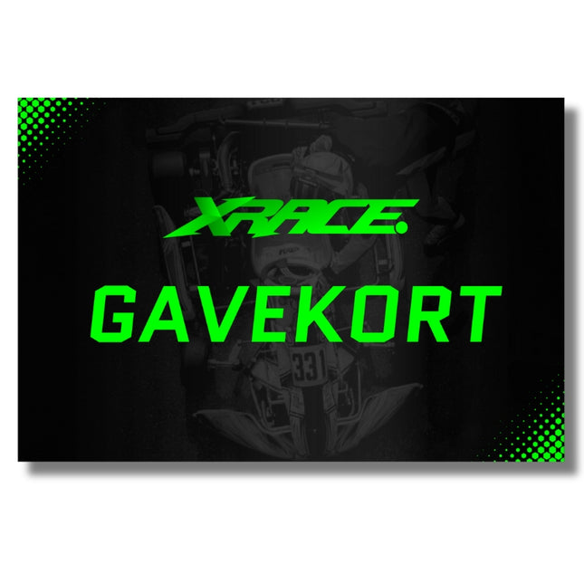 Gavekort til XRace.dk - Gavekort til gokart udstyr